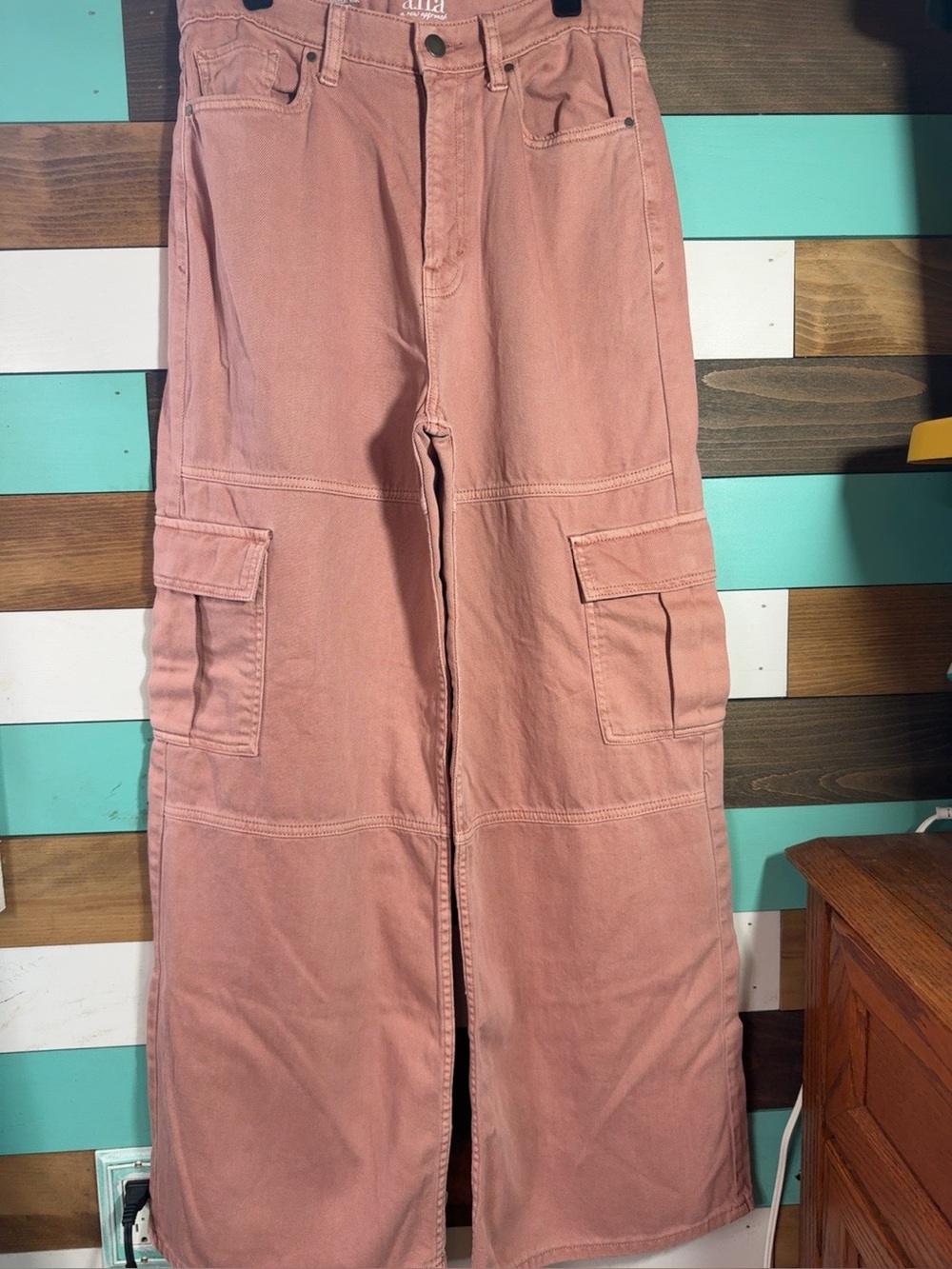 a.n.a. Highest Rise Wide Leg Cargo Pants